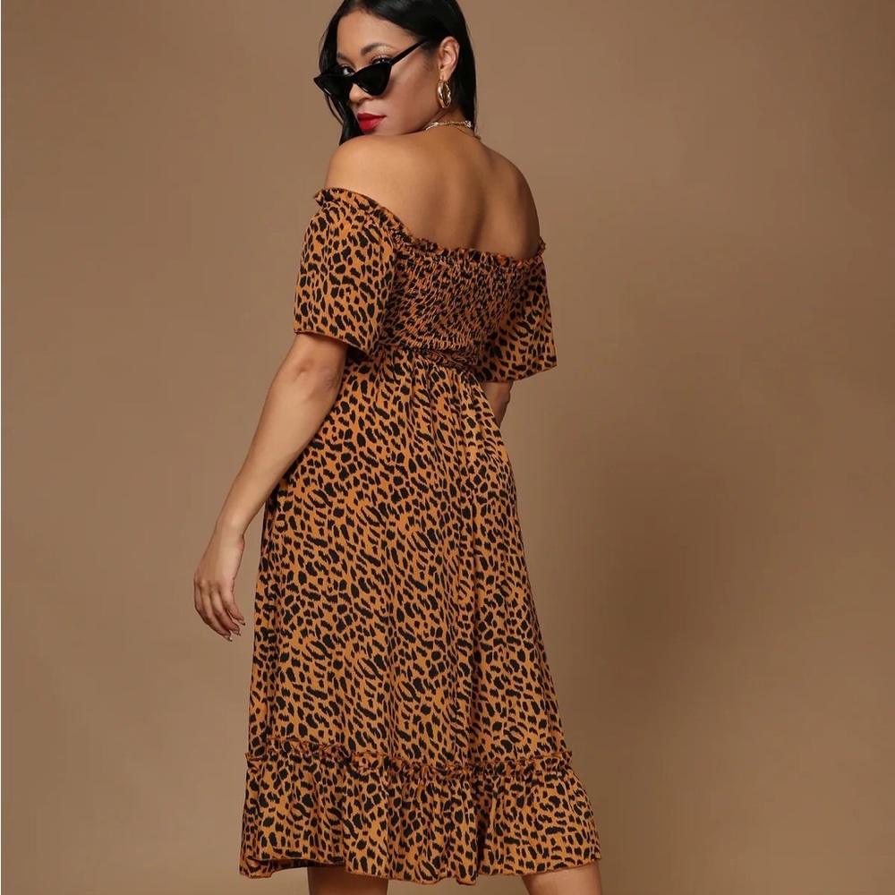 Wild Nights Leopard Midi Dress